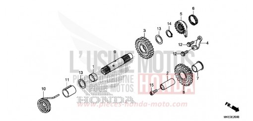 AXE DE KICKSTARTER CRF450RH de 2017